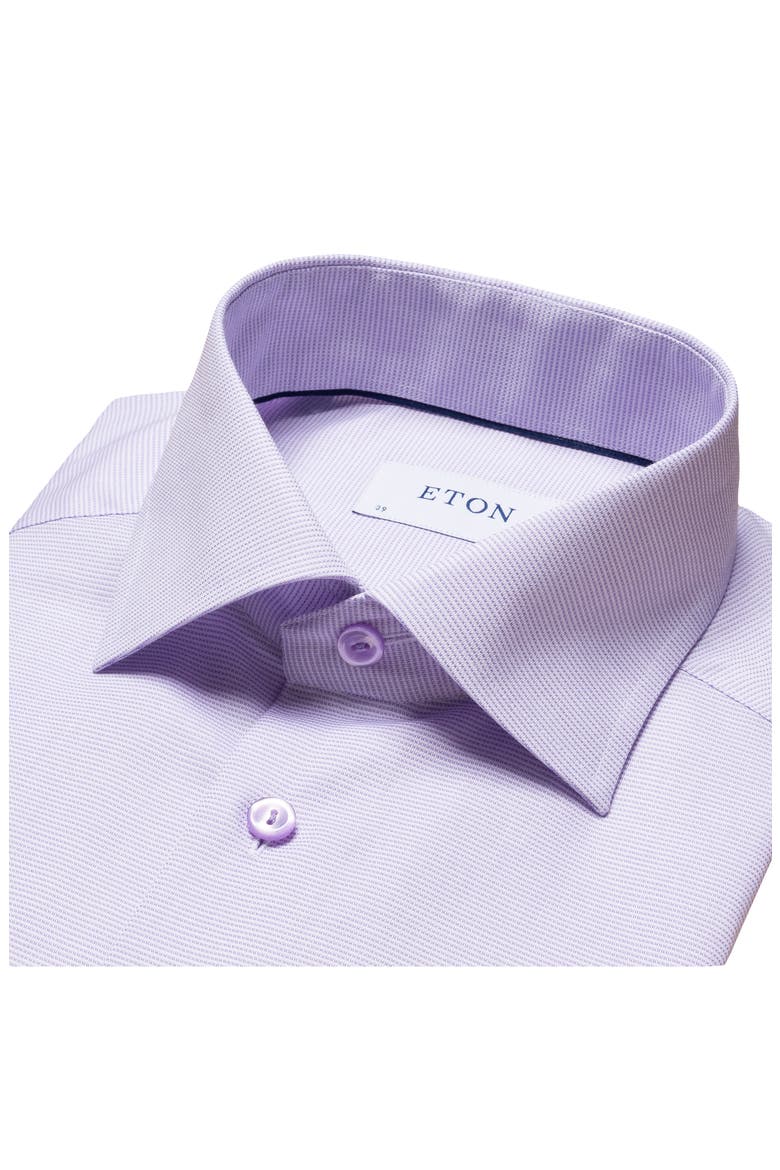 Contemporary Fit Textured Solid Shirt, Alternate, color, PURPLE