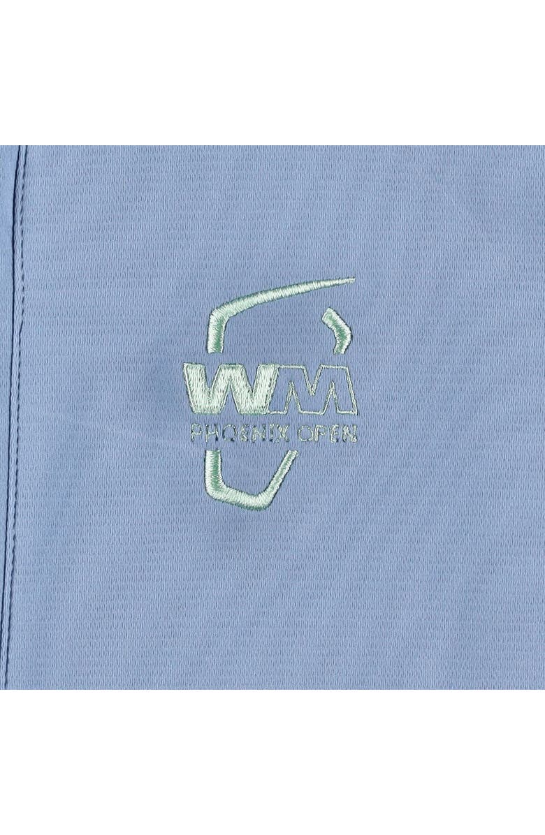 FOOTJOY Men's FootJoy  Blue WM Phoenix Open Ottoman Knit Full-Zip Vest, Alternate, color, Blue