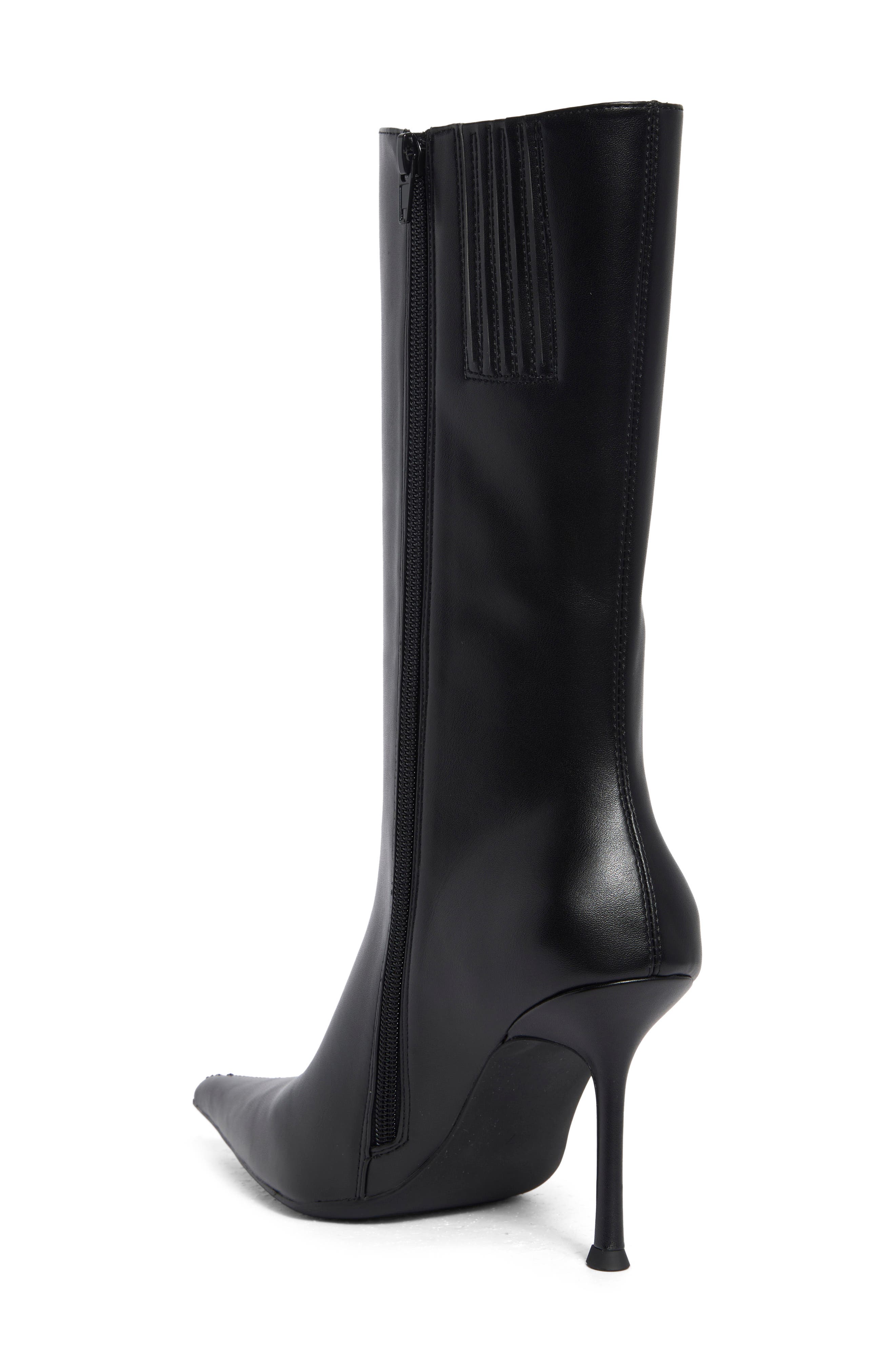 Jeffrey Campbell Perfect Tall Boot, Alternate, color, Black