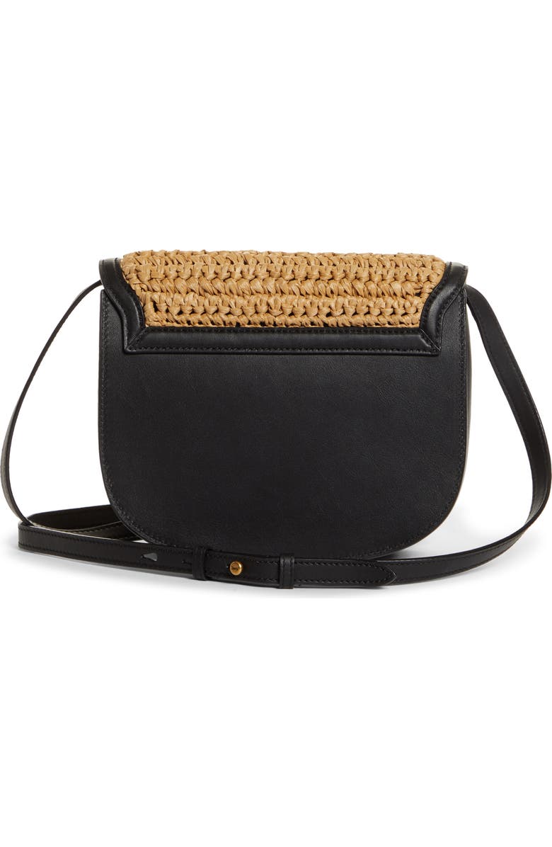 Saint Laurent Medium Kaia Raffia Crossbody Bag, Alternate, color,