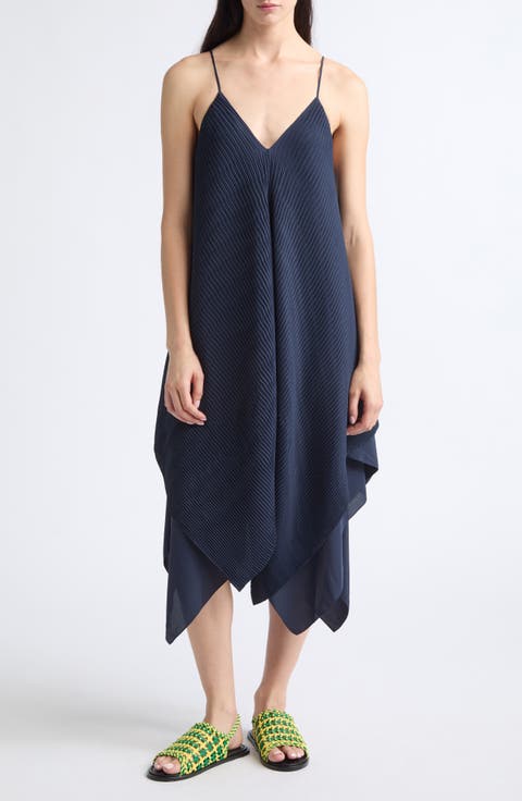 Pleated Layered Slipdress