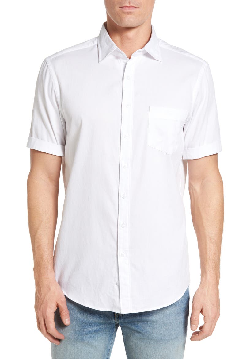 Campbell Island Sport Shirt, Main, color, SNOW