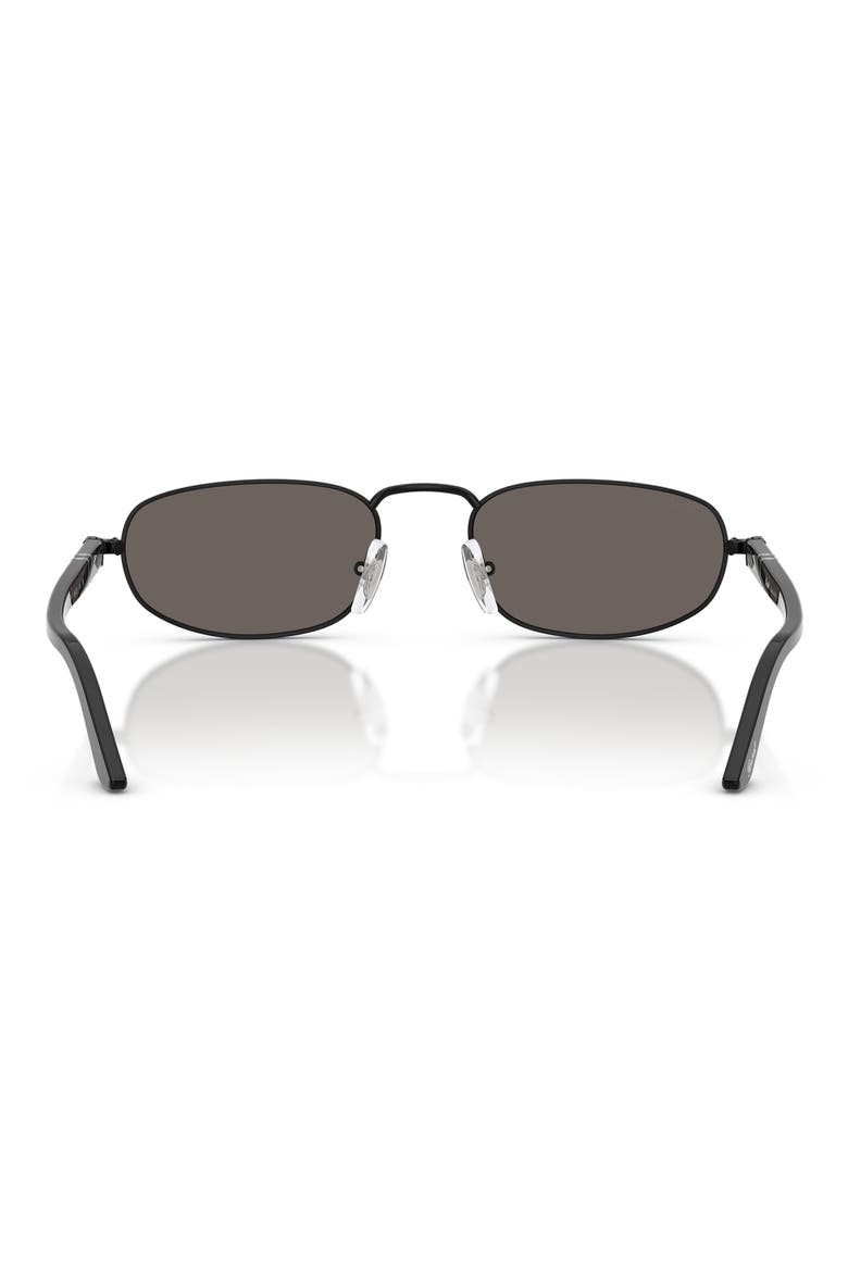 56mm Pillow Sunglasses, Alternate, color, DEMIGLOSS BLACK / DARK GREY