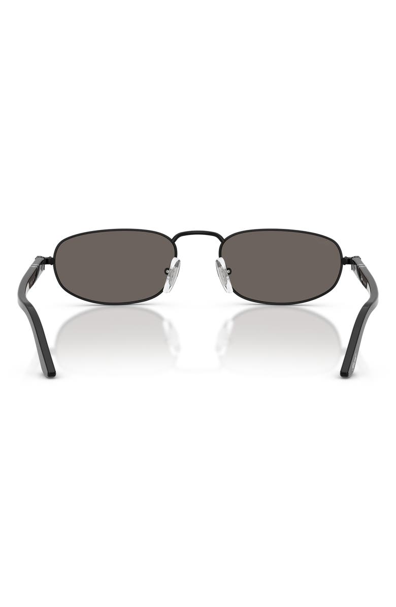 Persol 56mm Pillow Sunglasses, Alternate, color, Demigloss Black / Dark Grey