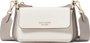 Kate Spade New York double up colorblock leather crossbody bag