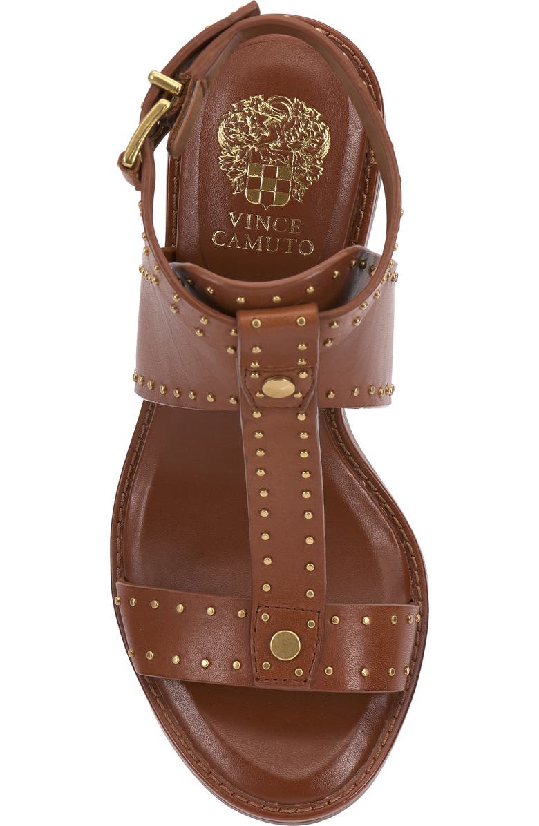 Vince Camuto Faunie T-Strap Sandal, Alternate, color, Whiskey