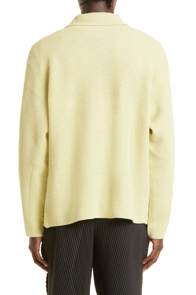 Men's Rustic Knit Cardigan, Alternate, color, YELLOW HUED