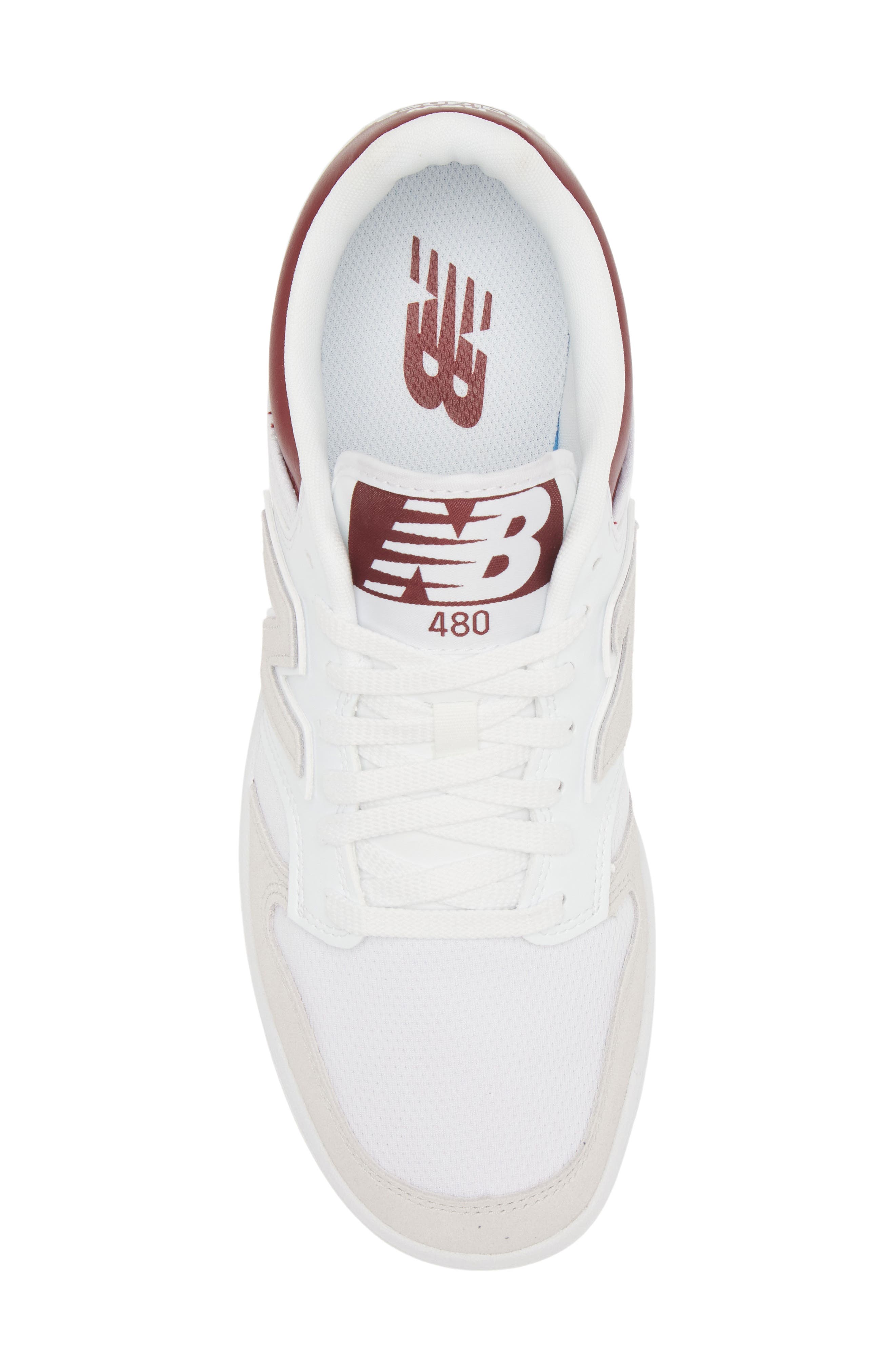 Gender Inclusive 480 Basketball Sneaker, Alternate, color, WHITE/ CLASSIC CRIMSON