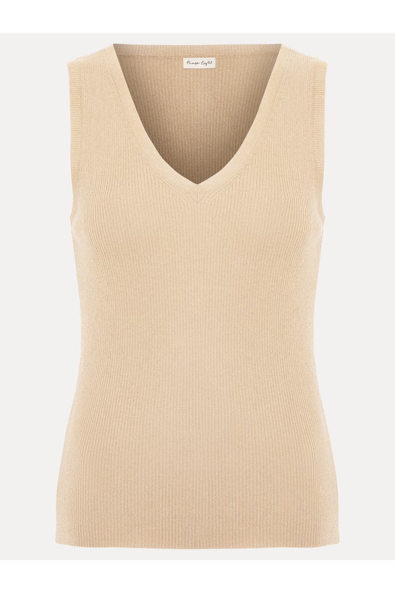 Mila V-neck Vest, Alternate, color, Gold