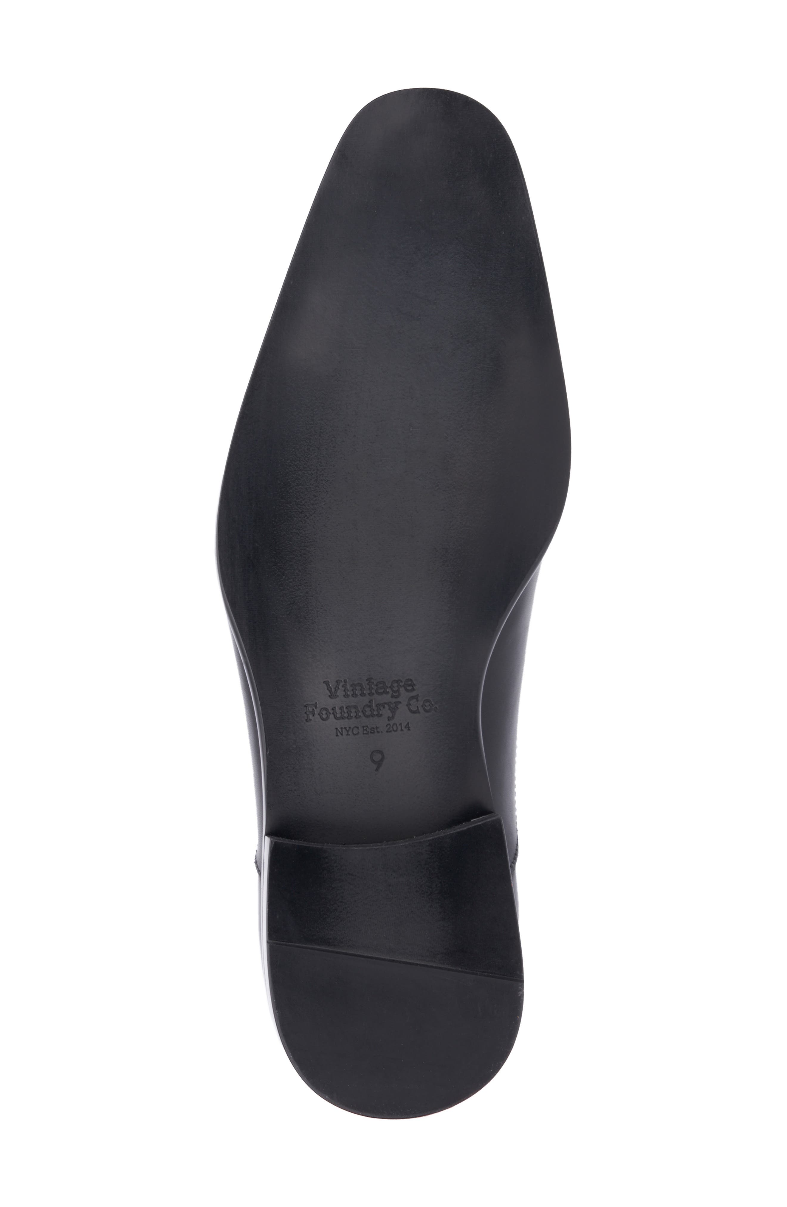 VINTAGE FOUNDRY Pence Cap Toe Leather Oxford, Alternate, color, Black