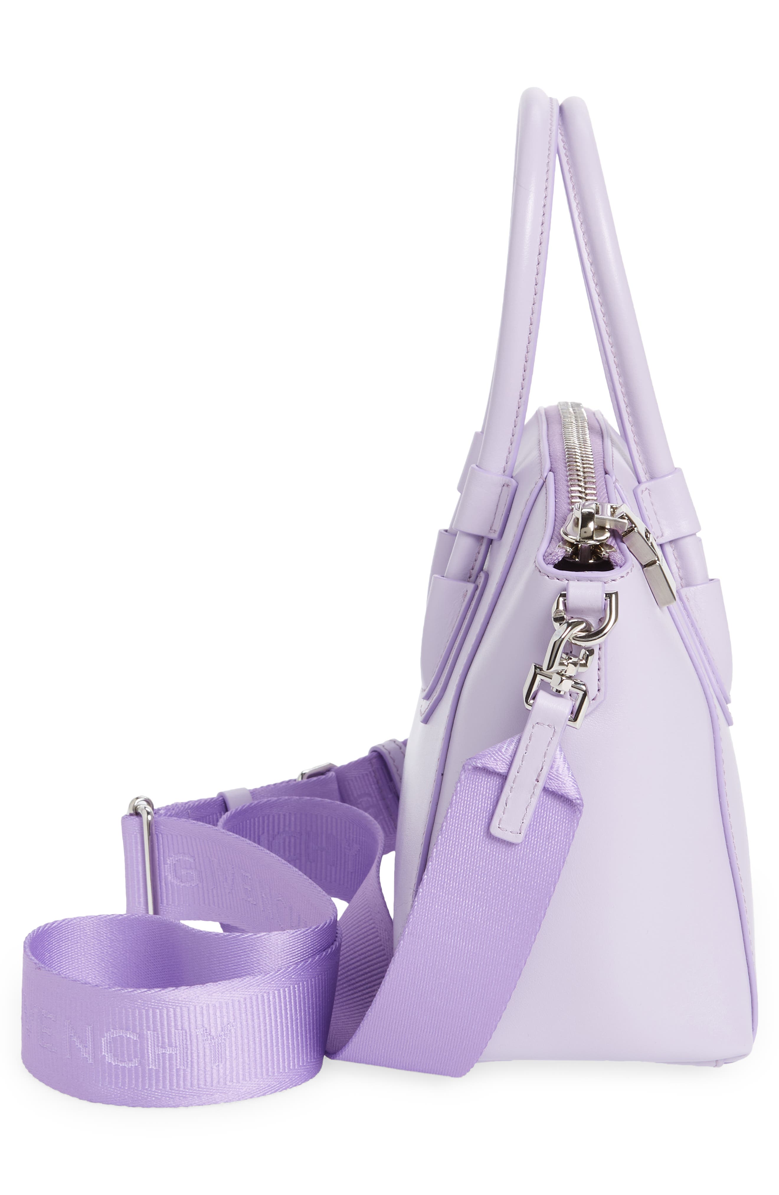 Givenchy Mini Antigona Sport Leather Top Handle Bag, Alternate, color, 