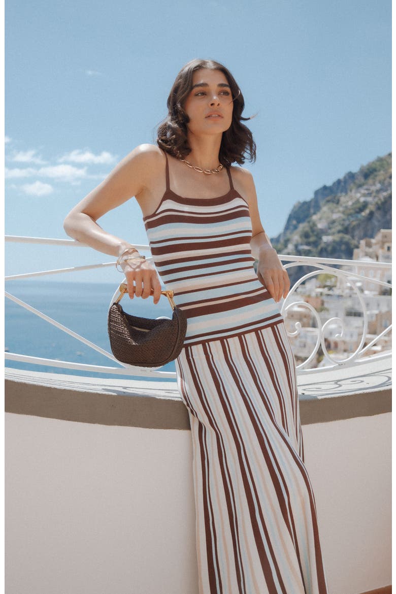 Karlin Maxi Dress, Alternate, color, BLUE STRIPE