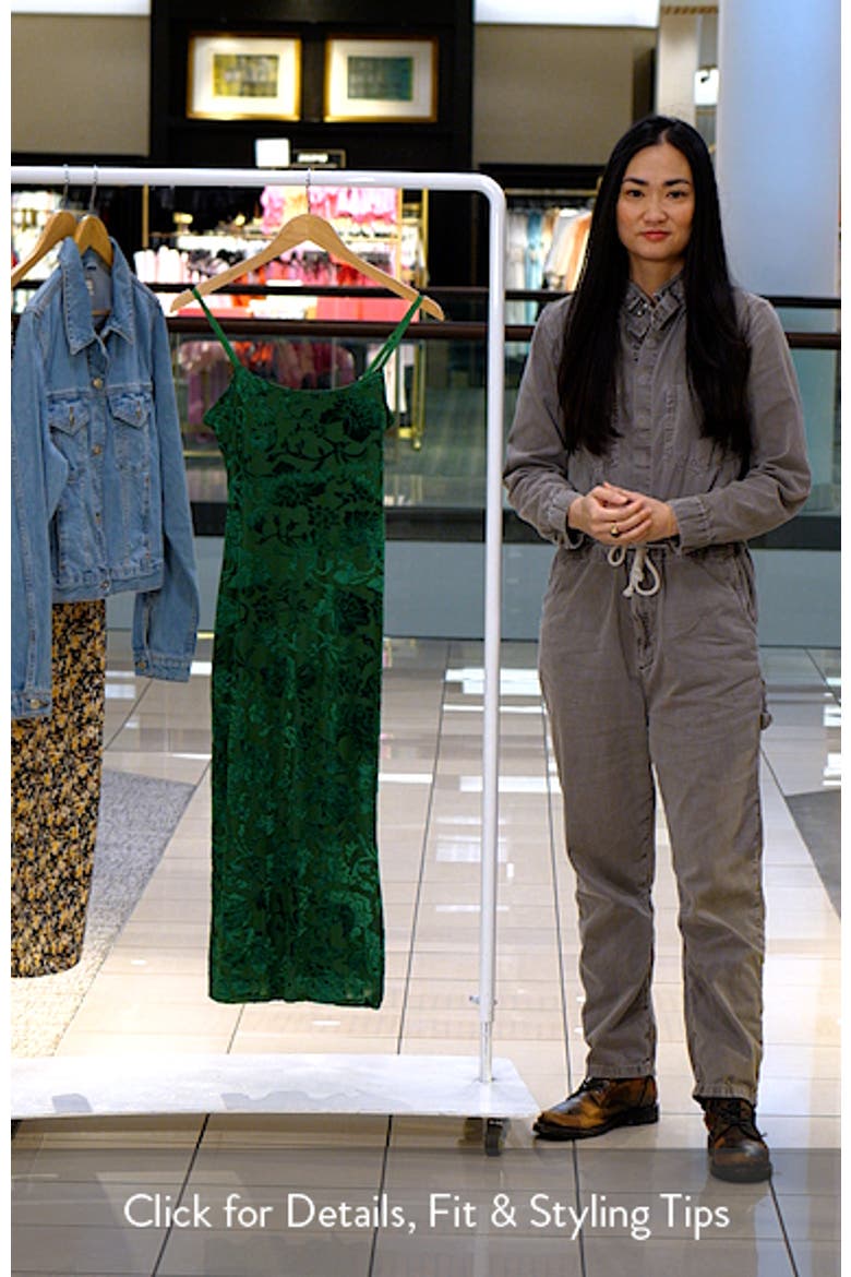 Velvet Floral Midi Slipdress video