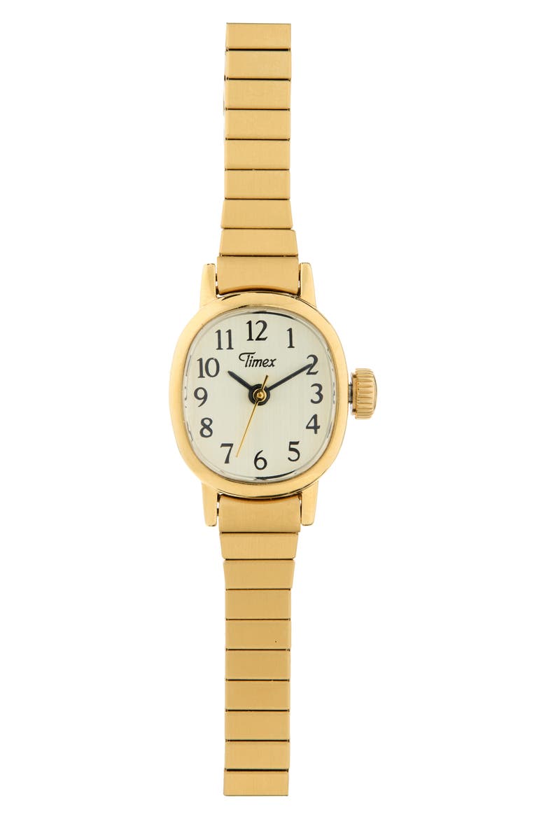 Cavatina Mini Expansion Band Watch, 17mm, Main, color, IVORY/ GOLD-TONE