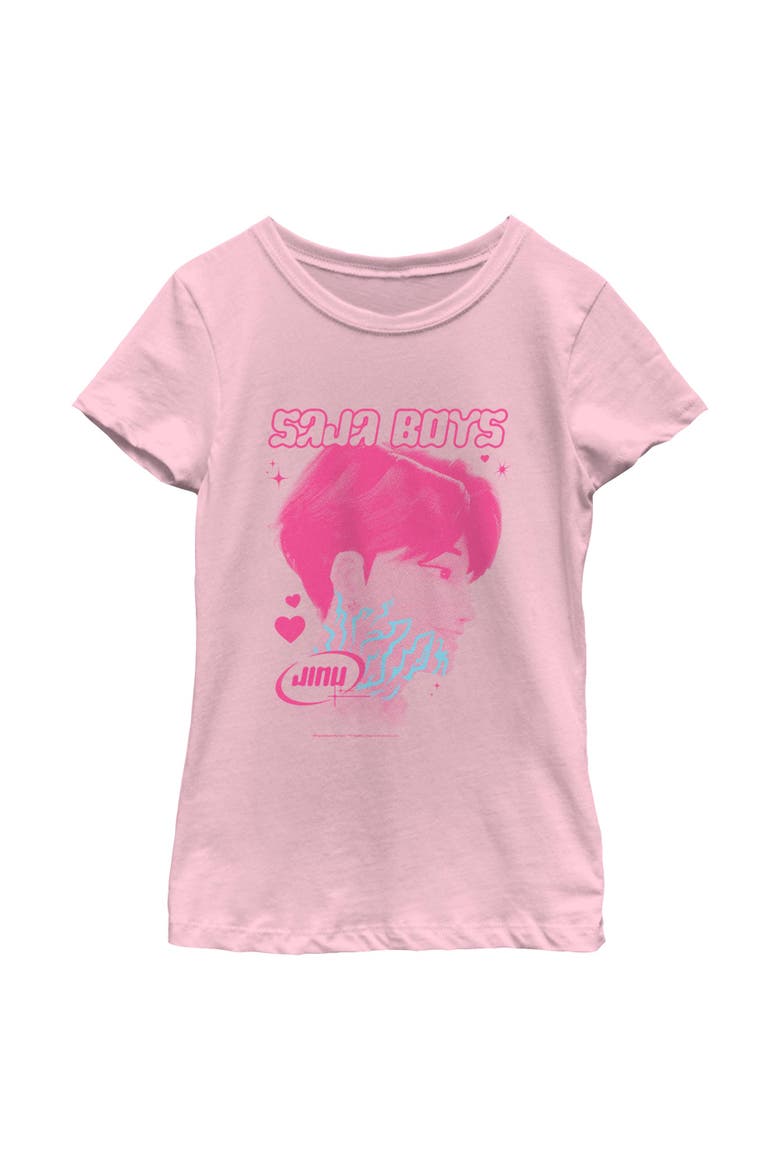 Girl's KPop Demon Hunters Jinu Saja Profile  Graphic T-Shirt, Main, color, Light Pink