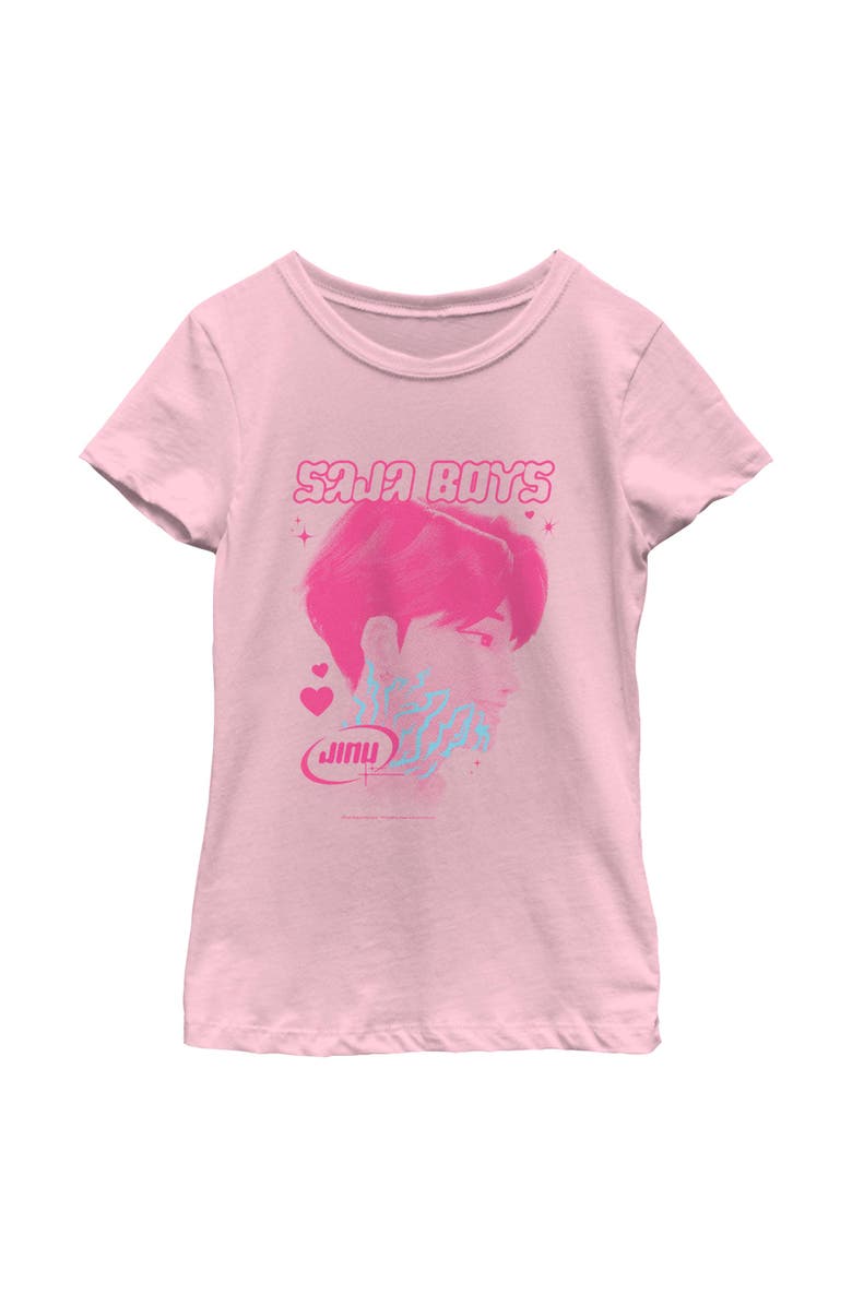 KPop Demon Hunters Girl's KPop Demon Hunters Jinu Saja Profile  Graphic T-Shirt, Main, color, Light Pink