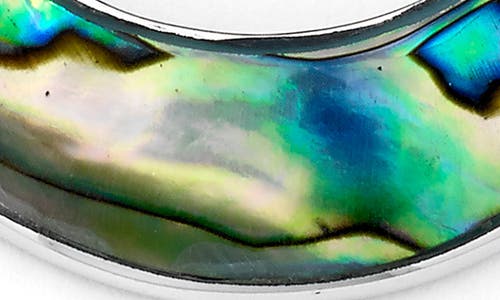 Samuel B. Sterling Silver Open Circle Pendant In Blue/green