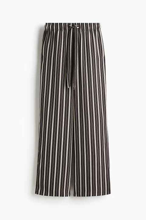 Drawstring Twill Trousers
