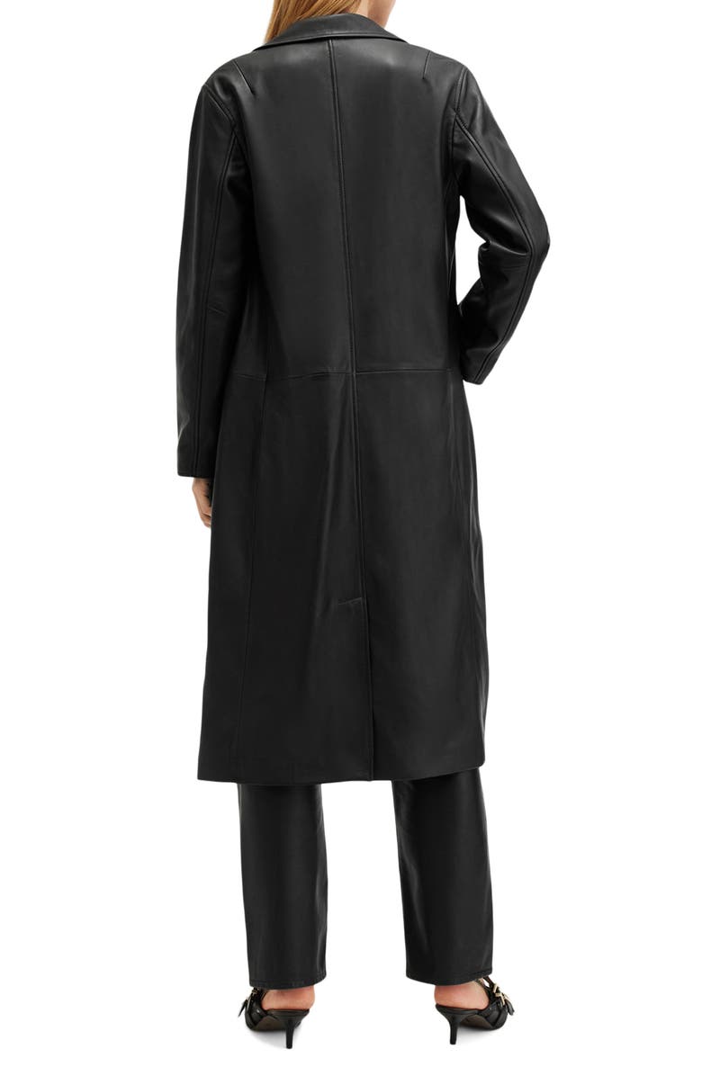 AllSaints Aire Leather Coat, Alternate, color, 