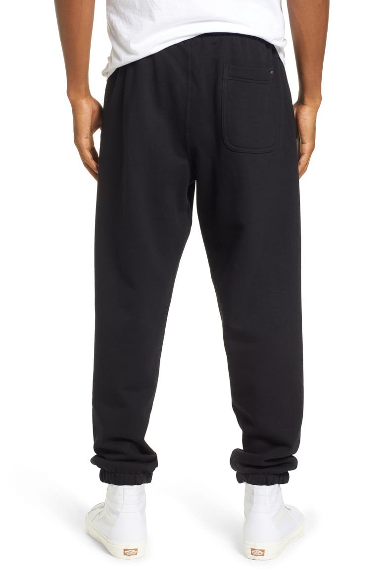 Men's Cotton Blend Fleece Joggers, Alternate, color, BLACK