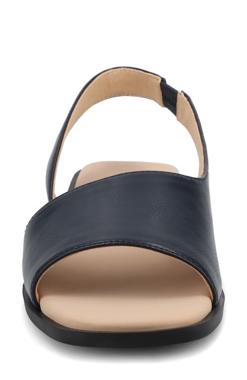 Journee Collection Brinsley Slingback Sandal In Navy