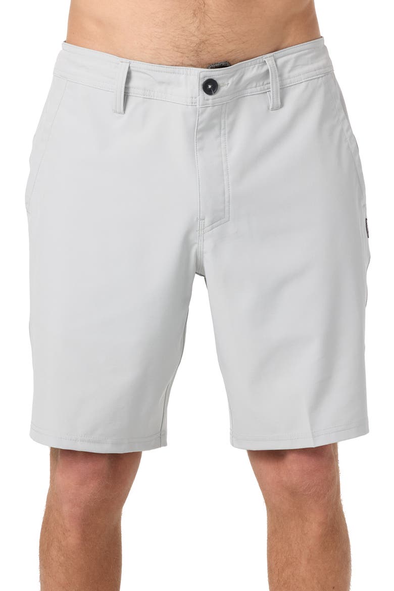 Reserve Water Resistant Hybrid Shorts, Main, color, HEATHER HIGH RISE