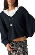 Free People See Me V-Neck Pullover Sweater