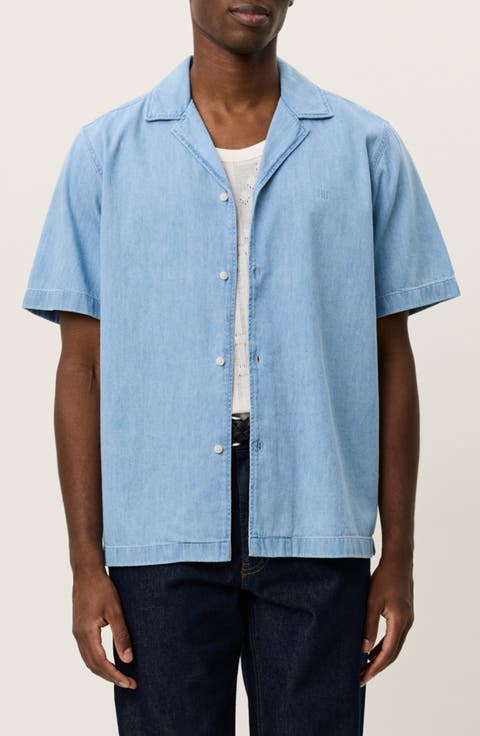 Lesley Organic Cotton Denim Camp Shirt