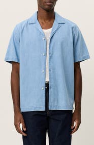 Les Deux Lesley Organic Cotton Denim Camp Shirt