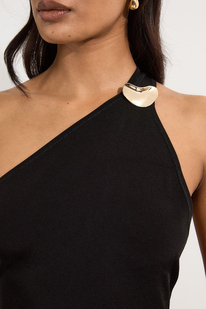 Backless Knit Dress, Alternate, color, Black