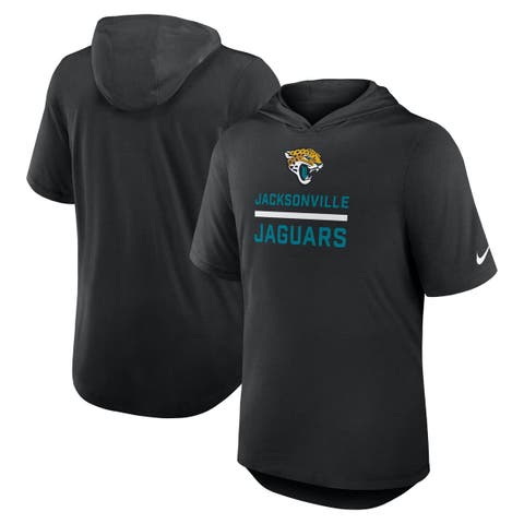 Men
s Nike Black Jacksonville Jaguars Lockup Tri-Blend Hoodie T-Shirt