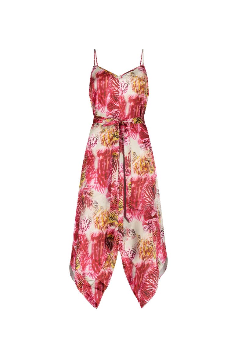 Madison Silk Dress, Alternate, color, Bright Orchid