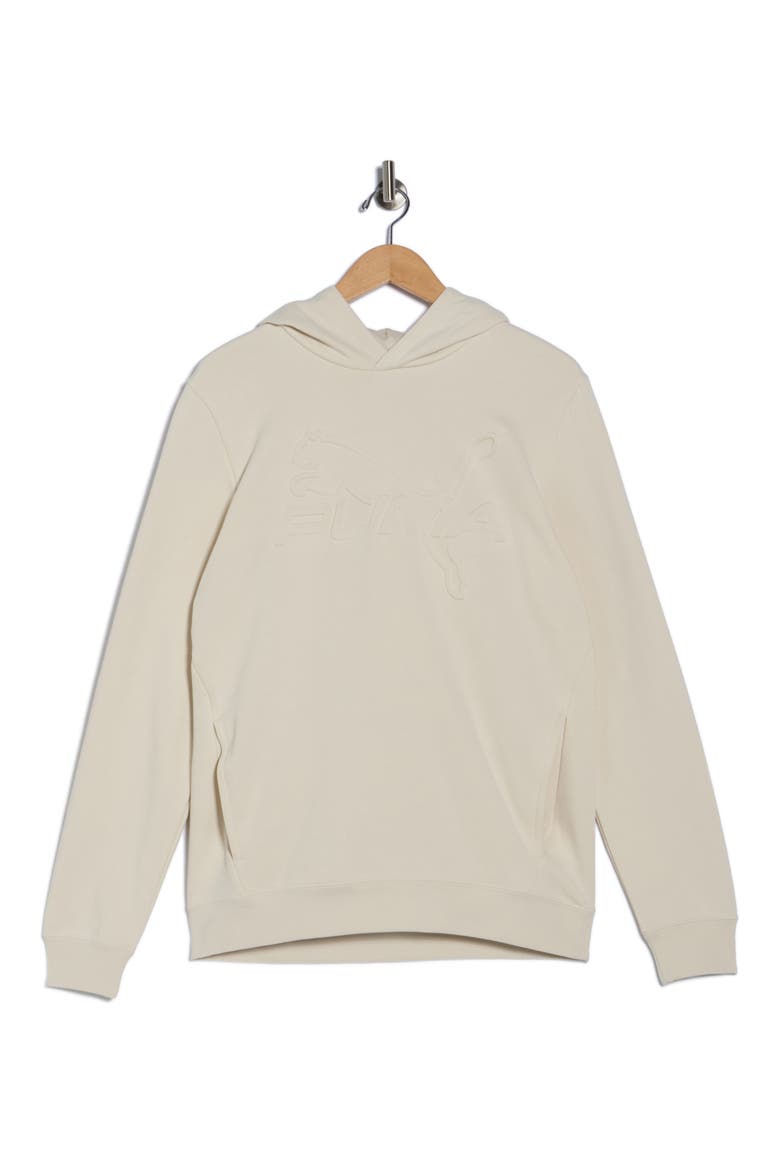 Embossed Hoodie, Alternate, color, ALPINE SNOW