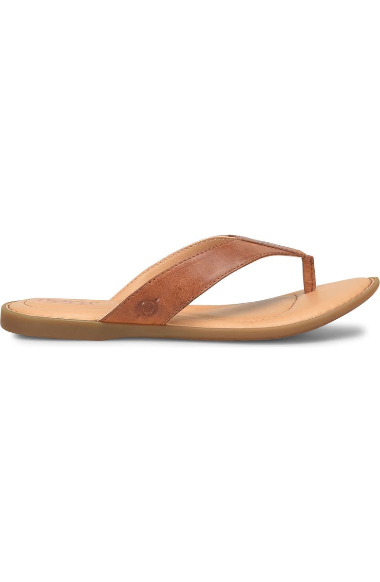 Børn Ciara Flip Flop, Alternate, color, Brown Leather