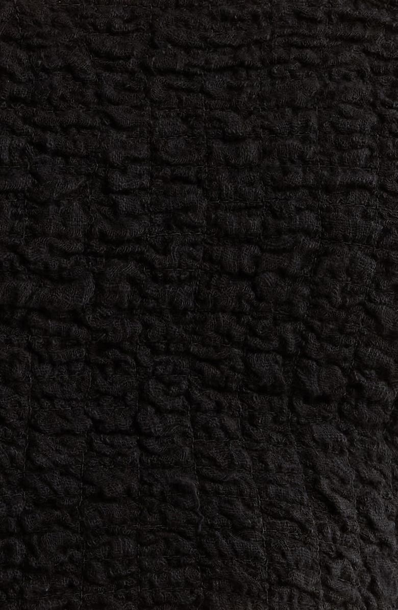 Free People Bea Smocked Bandeau Bra, Alternate, color, Black