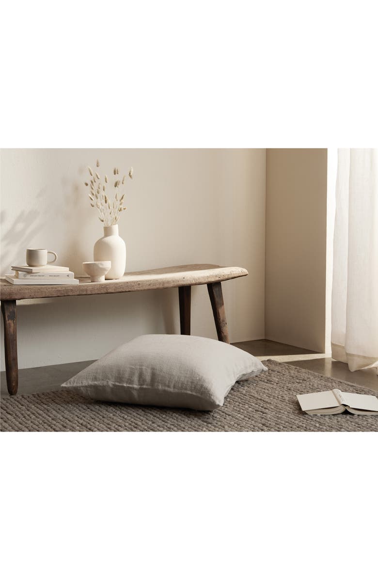 Parachute Linen Euro Pillow Sham, Alternate, color, Natural