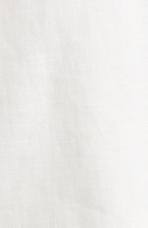 Mango Long Linen Vest In White