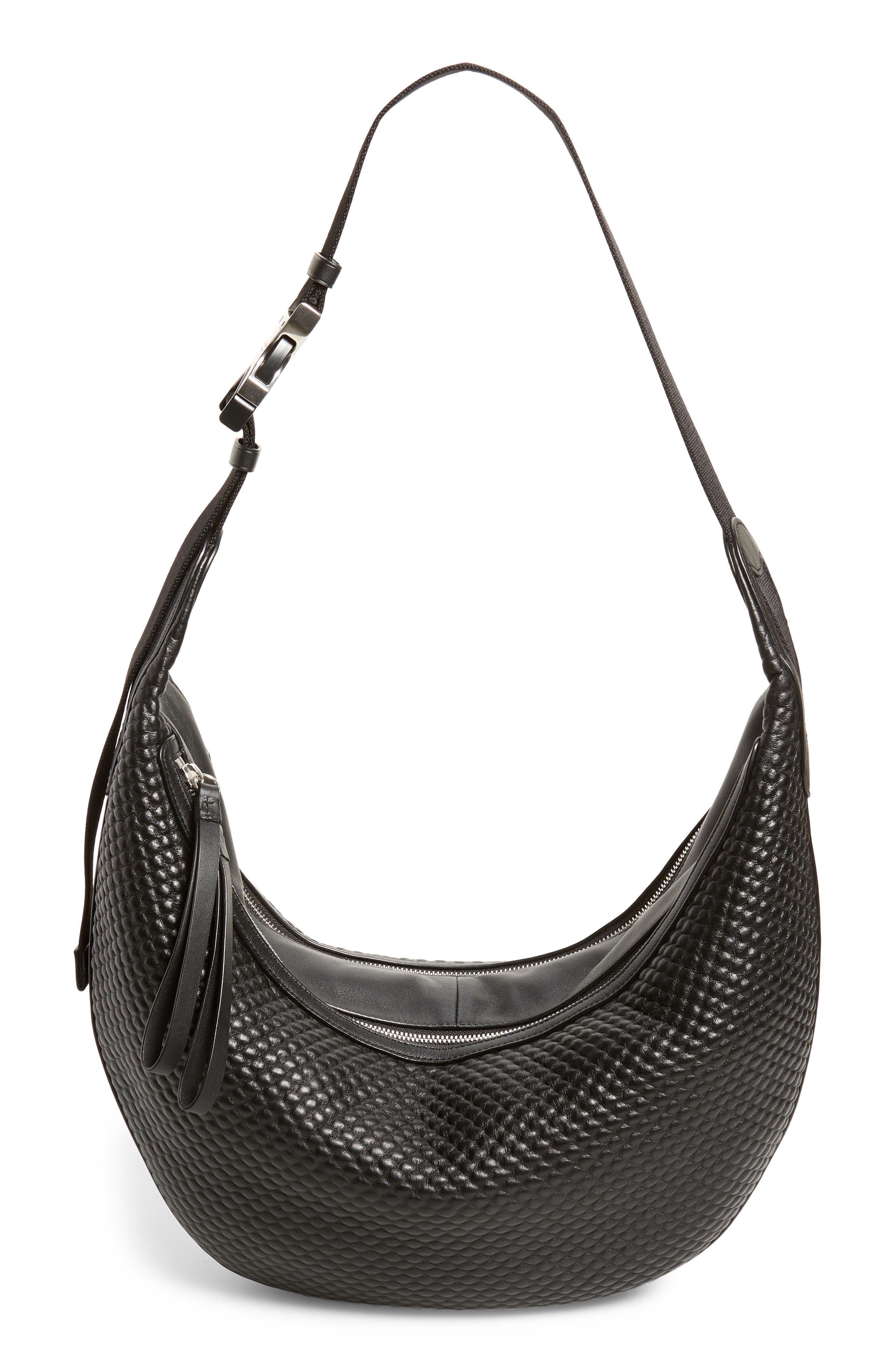 rag & bone Riser Leather Hobo, Main, color, 
