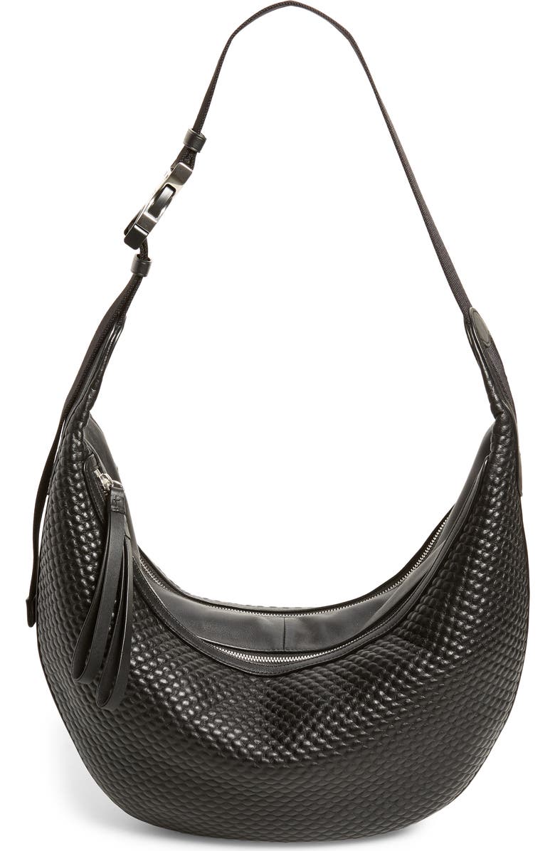 rag & bone Riser Leather Hobo, Main, color,