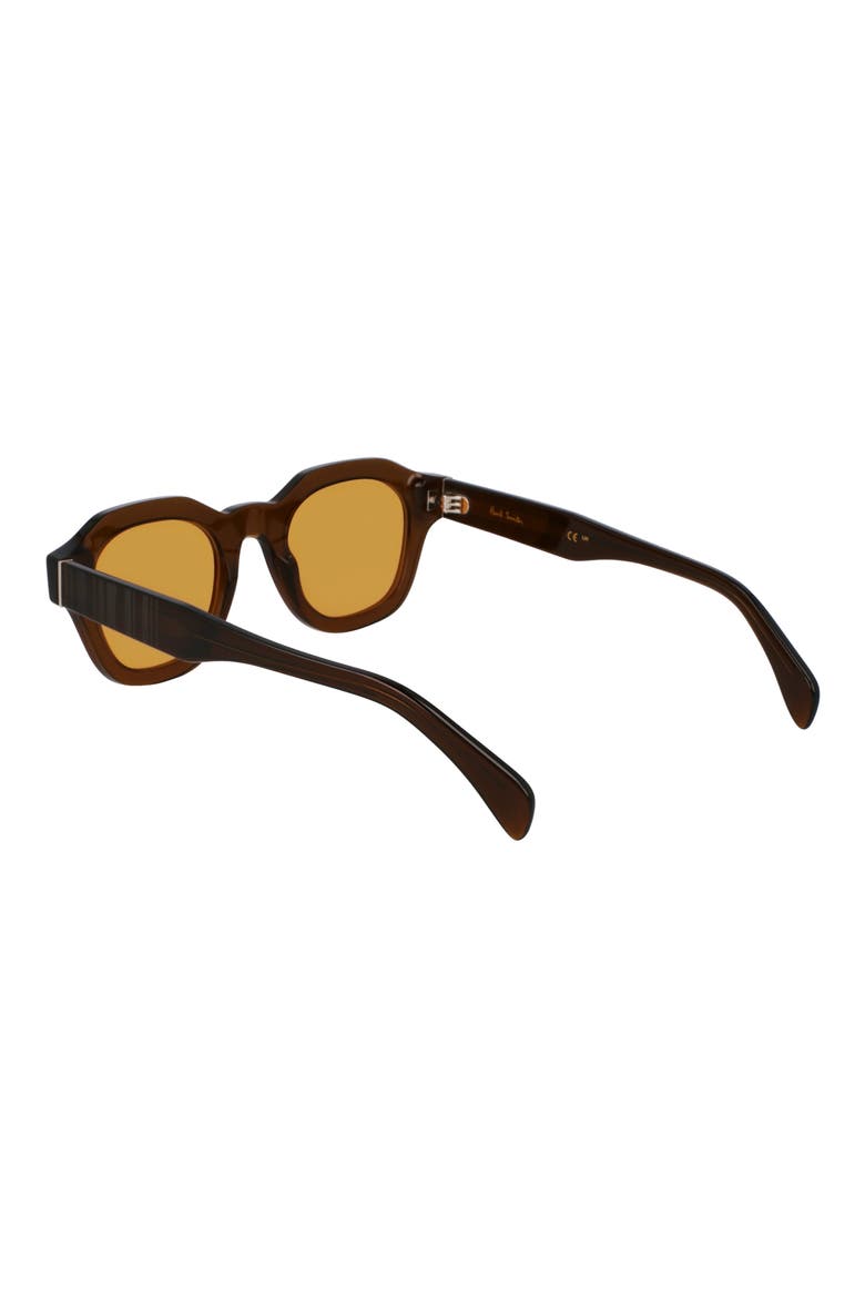 Lyford 48mm Small Modified Rectangular Sunglasses, Alternate, color, TRANSPARENT KHAKI