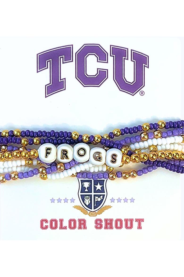 TCU Lucky 7 Bracelet Set, Main, color, Yellow Gold