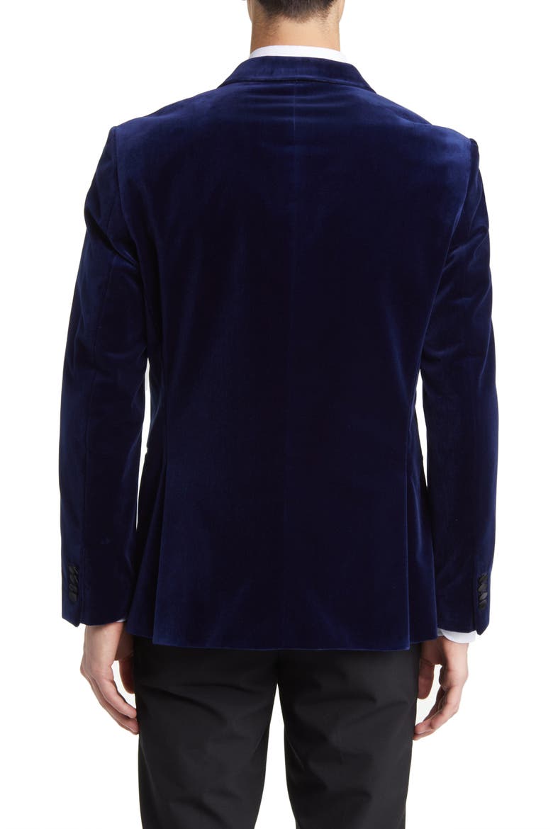 Hutson Cotton Velvet Dinner Jacket, Alternate, color, DK BU