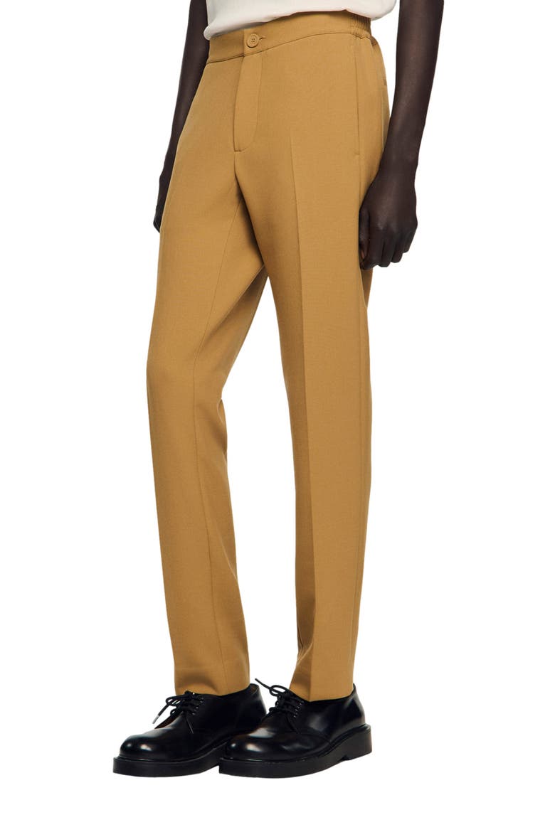 Jersey trousers, Main, color, Nut