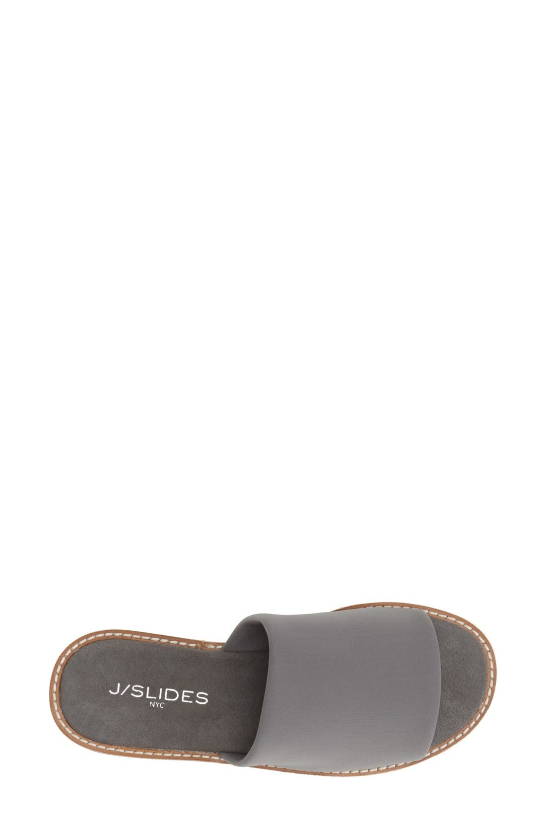 'Blinky' Flatform Slide Sandal, Alternate, color, GREY LYCRA