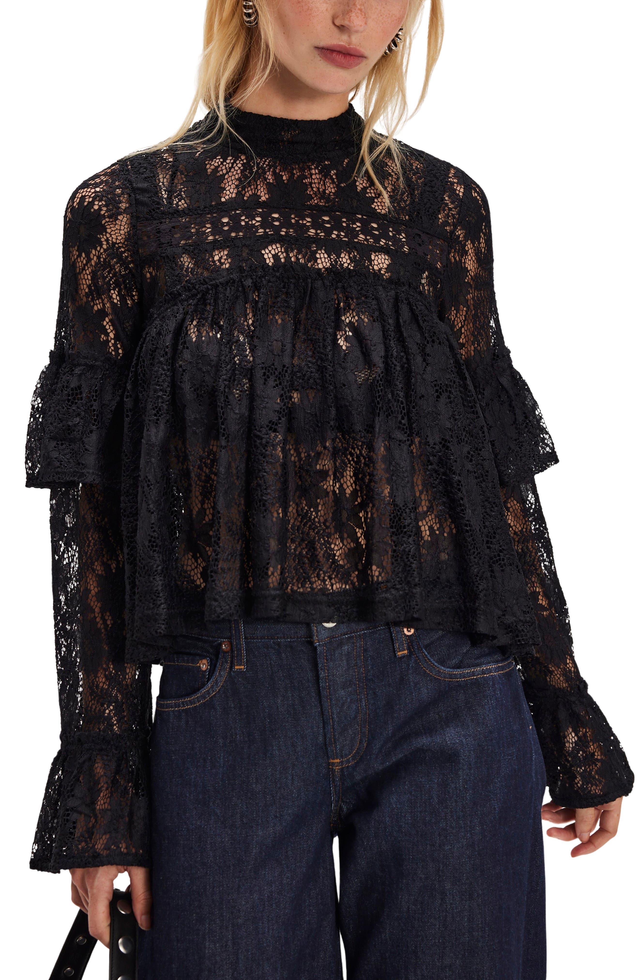 Lilabeth Sheer Lace Top