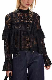 Lilabeth Sheer Lace Top