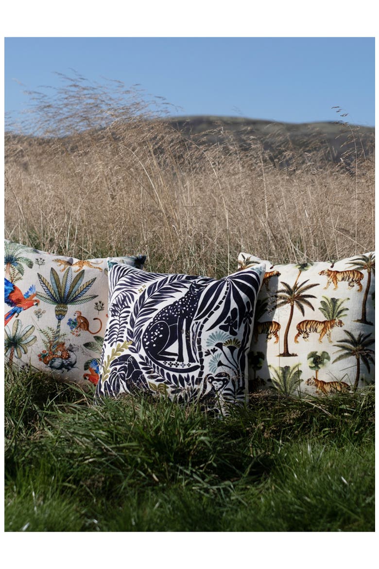 Decorative Palms Accent Pillow, Alternate, color, CARDAMON SEEDS