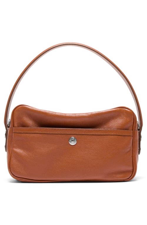 Acne Studios Small Camero Leather Shoulder Bag In Brown