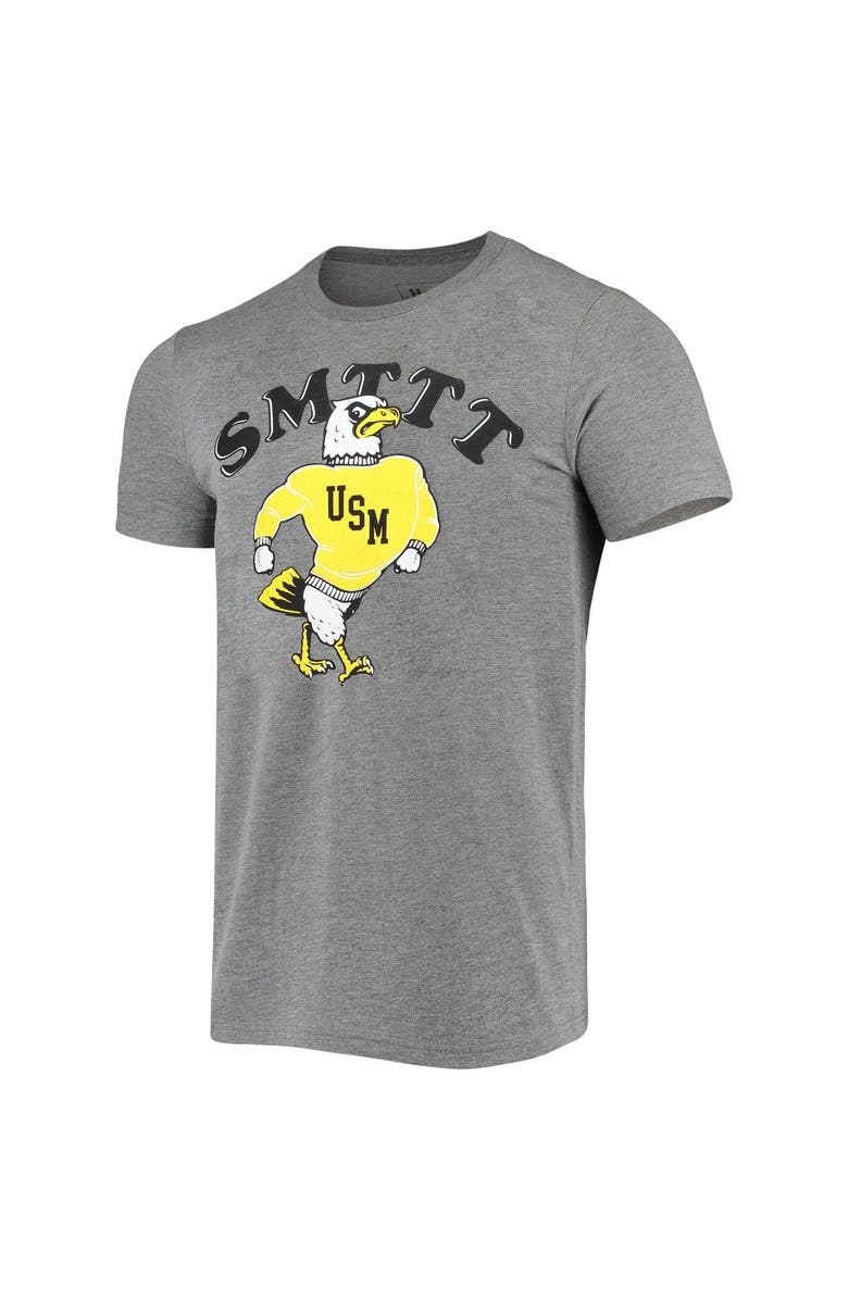 HOMEFIELD Men's Homefield Heather Gray Southern Miss Golden Eagles Vintage SMTTT T-Shirt, Alternate, color, 