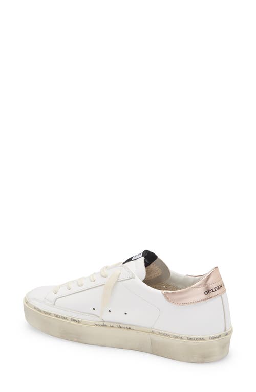 Golden Goose Hi Star Low Top Platform Sneaker In White/rose Gold